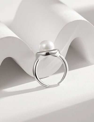 Minimalist French Pearl Rings