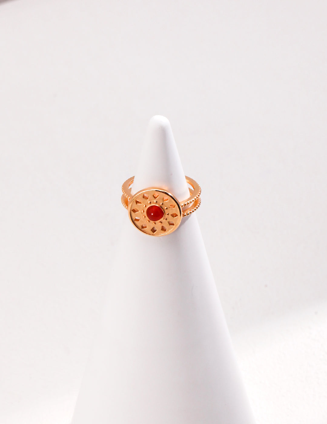 Sterling Silver Red Onyx Rings