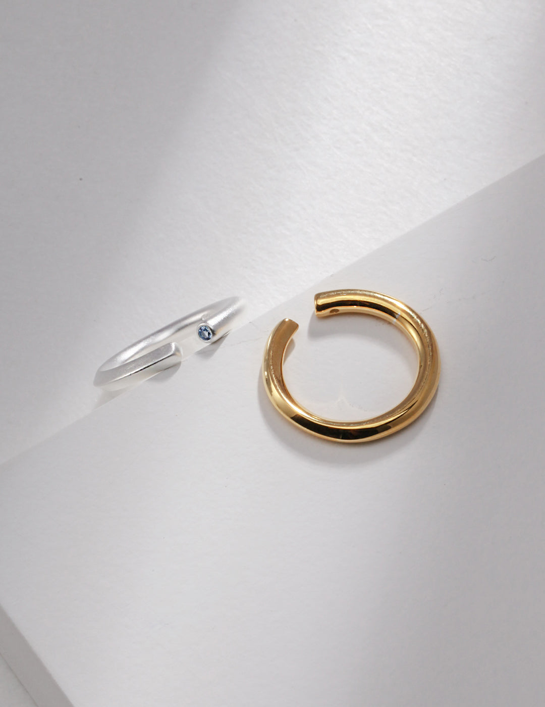 Simple Sapphires Adjustable Rings